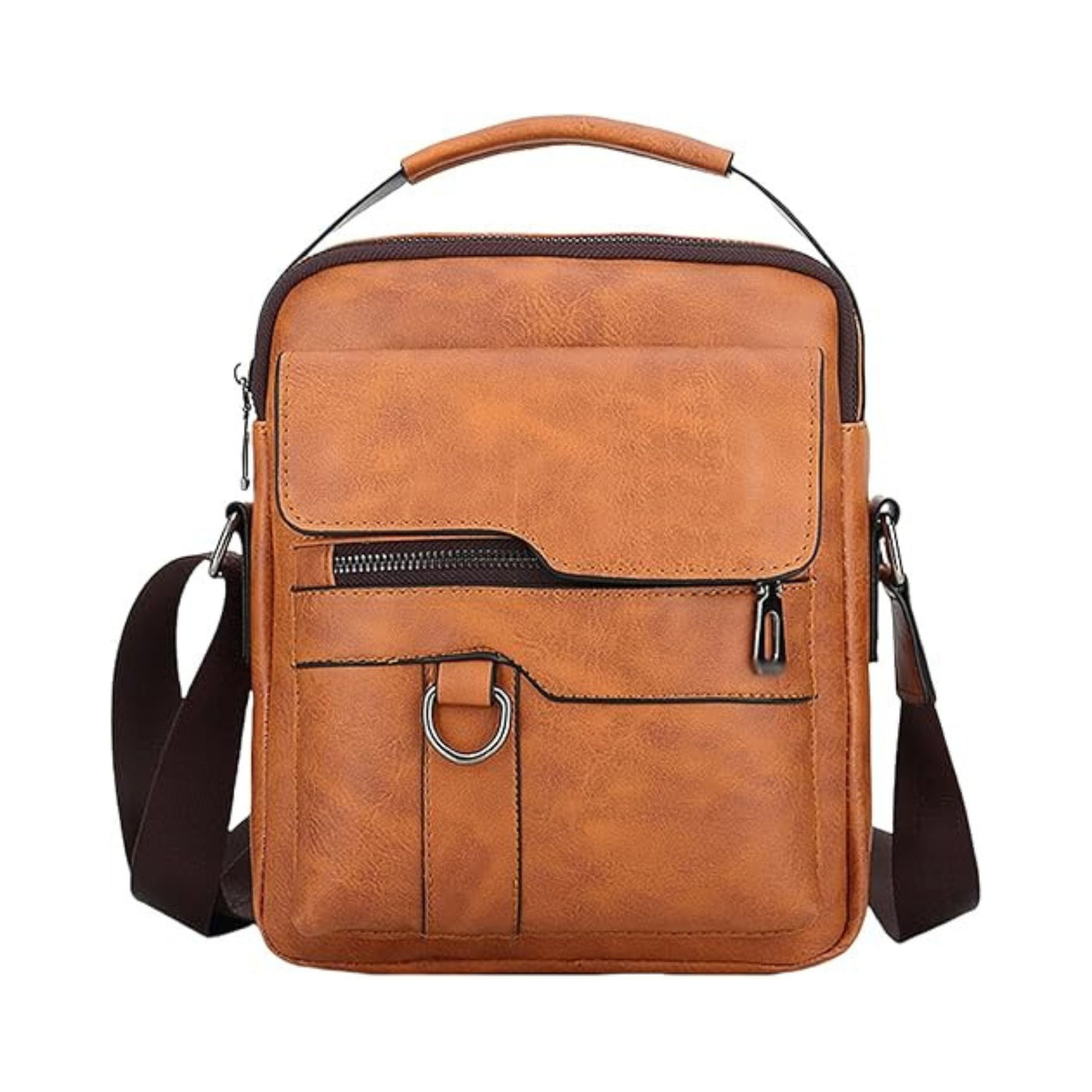 Hesicoml Small Crossbody Bag,  Vintage leather Bag for Men